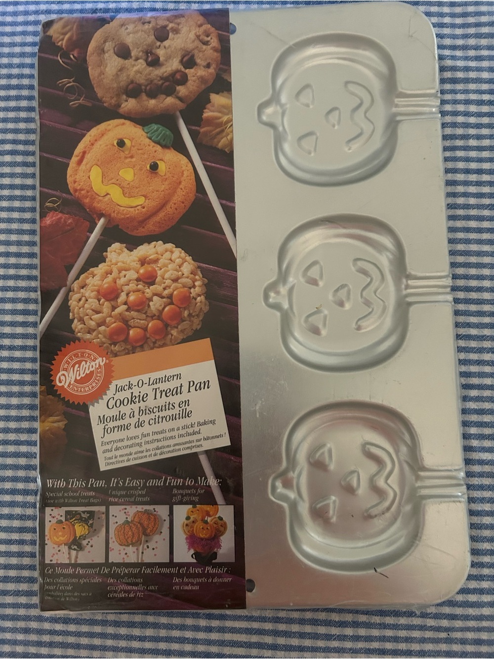Wilton Jack-O-Lantern Cookie Treat Pan Halloween Fall Party Treats New Sealed